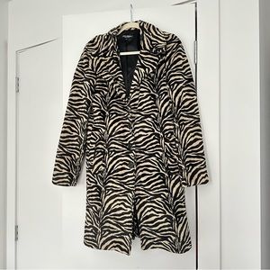 Betsey Johnson Zebra pattern vintage coat